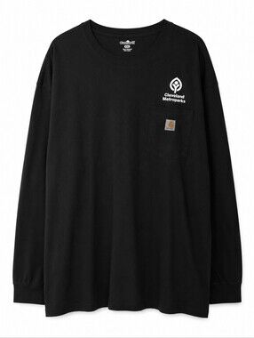 Carhartt Black Cleveland Metroparks Pocket Long Sleeve Tee